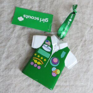 NEW Girl Scouts Of The USA Junior Vest Christmas Ornament Keepsake - Kurt Adler